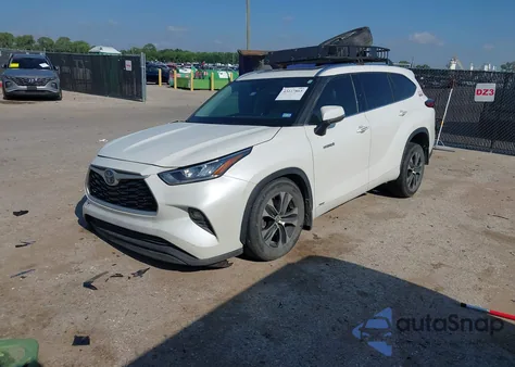2020 Toyota Highlander Hybrid Xle из США, поврежденный, VIN 5TDGBRCH0LS000256
